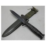 Vtg US M3 Combat Knife & Scabbard