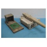 Vtg Wood Tortilla Press & Wall Plant Holder See