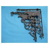 Two Cast Iron Cow Wall Mount Brackets 10' x 11.5'