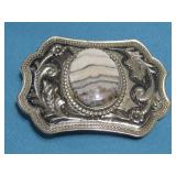 White Buffalo Belt Buckle