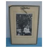 Vtg Christmas Photograph Of Child 8.25' x 11.75'