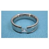 Silvertone Inscribed My Love Ring
