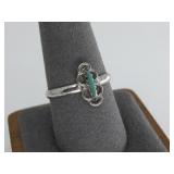 Vtg Sterling Silver Tested Turquoise Ring