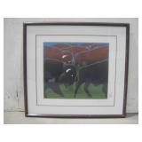 Framed Michael Morgulis Buffalo Print See Info