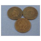 Three Indian Head Cents
