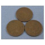 Three Indian Head Cents