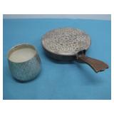 Vtg Silent Butler Pan & Candle