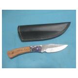 Damascus Fixed Blade Knife W/ Sheath