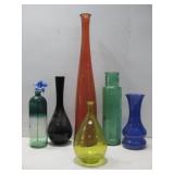 (2) Vidrios San Miguel Glass Vases & More See Info