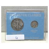 Two Silver Classics, Walking Liberty & Mercury