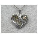 Sterling Silver & 10k Pendant Necklace
