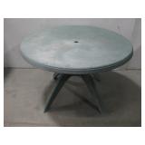 Round Plastic Patio Table 45.5' x 29' See Info