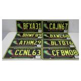 (8) New Mexico Chile License Plates
