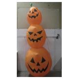 12' Blow Up Pumpkin Halloween Decor See Info