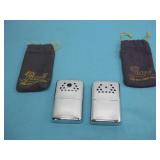 Two Vtg Jone Hand Warmers W/ Pouches See Info