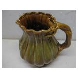 Vtg Pottery Pitcher 7.25' Tall