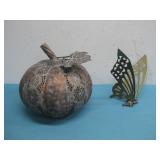 Brass Butterfly & Coppertoned Pumpkin