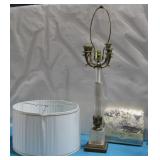 Vtg Table Lamp W/ Lamp Shade & NIP Elizabeth See