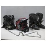HJC Motorcycle Helmet W/ Goggles & More See Info