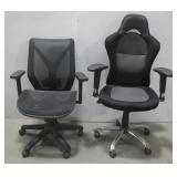 Two Rolling Office Chairs See Info
