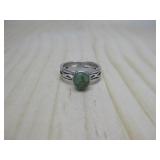 Vtg Sterling Silver N/A Turquoise Ring Tested