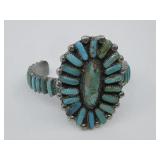 Sterling Silver SW Turquoise Bracelet 75 Grams