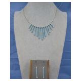 S.S. Native American Dual Stone Inlay Necklace