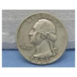 1954 Washington Silver Quarter 90% Silver