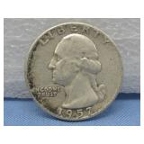 1957 Washington Silver Quarter 90% Silver