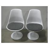 Two MCM Tulip Swivel Chairs 32' Tall See Info