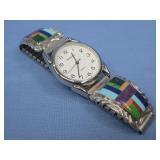 N/A Stone Inlay Behrouz Watch S.S. Observed See