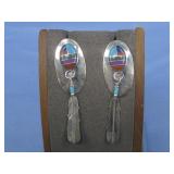 Sterling Silver Native American Inlay Earrings