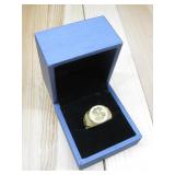 14Kt GE Signet Dollar Sign Motif Goldtone Hallmark