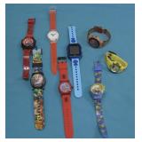 Assorted Childrens Watches, Minions, Spiderman See