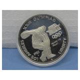 1983 Los Angeles 23rd Olympics Silver Dollar Coin