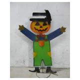 Metal Halloween Scare Crow Yard Art See Info