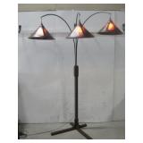 Three Light Arc Floor Lamp 85' Tall Powers On See