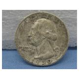 1950 Washington Silver Quarter 90% Silver