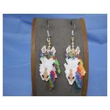 Beaded Horse Earrings Southwest Earrings