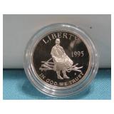Civil War Proof Commemorative Half Dollar W/Holder