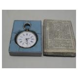 Silver Ingersoli Pocket Watch Hallmarked See Info