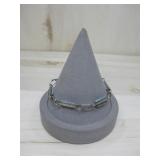 Vtg S.S. Zuni 2 Sided Turquoise Bracelet