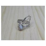 Vtg Sterling Silver Mexican Opal Ring Tested