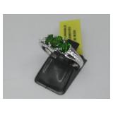 S.S Diopside W/Multi Gemstones Hallmarked See Info