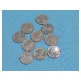 (10) 1943 Steel Cents