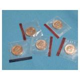 (5) Uncirculated Copper Denver Mint Token Set