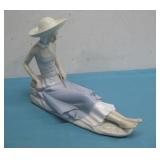 Vtg Lladro NAO Porcelain Figure 8.25' Tall