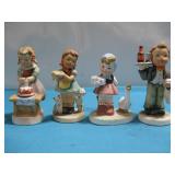 Four Vtg Porcelain Children Figurines