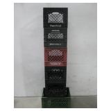 (6) Plastic Milk Crates See Info