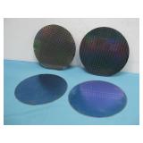 Four Photolithography Semiconductor Wafers 8'